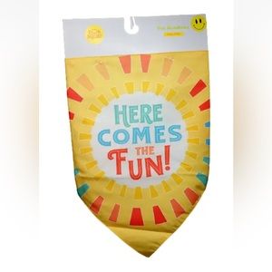 Sun Squad 'Here Comes The Fun' Reversible Tie Dyed Pet Bandana One Size